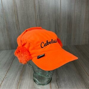 Cabelas Hunting Trapper Hat Men’s 2XL Orange Faux Fur Gortex Thinsulate *flaw